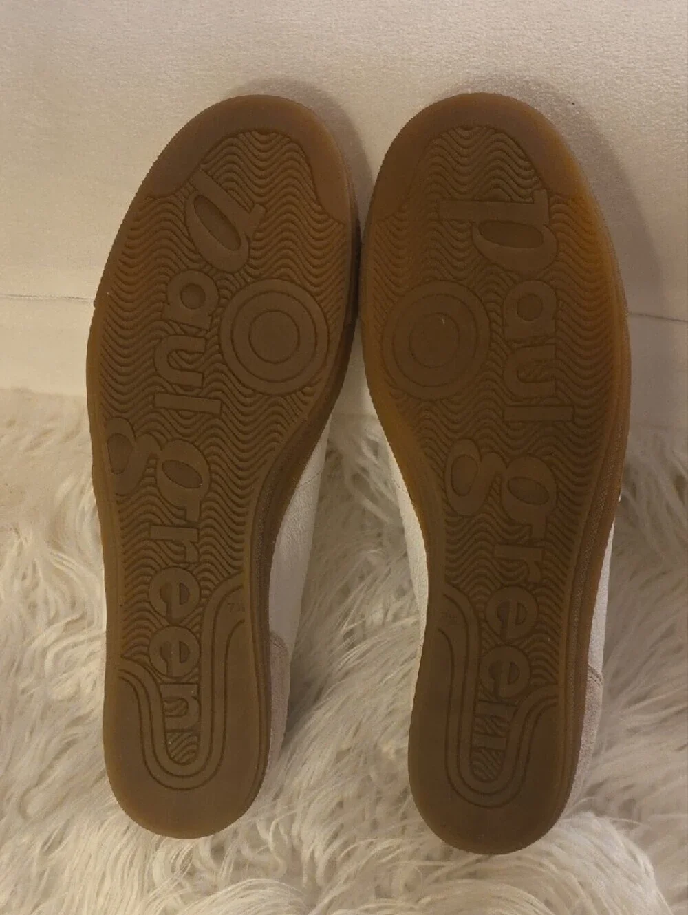 Paul Green Alison Men White & Beige Leather and Suede Lace-Up Sneaker 7.5 NWOT